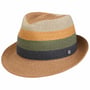 Chapeau en Chanvre Colour Blocks Trilby by Lierys khaki