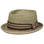 Chapeau de Raphia Crochet Pork Pie by Lierys olive