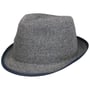 Chapeau en Paille Crenford Trilby by bugatti bleu foncé