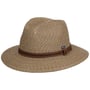 Chapeau en Paille Fine Twotone Traveller by Lipodo nature-marron