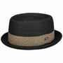 Chapeau en Paille Valeno Toyo Pork Pie by Lipodo noir
