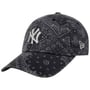 Casquette Washed Paisley Yankees by New Era gris-noir