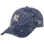 Casquette Washed Paisley Yankees by New Era bleu foncé