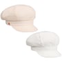 Casquette Gavroche Réversible Seersucker by Mayser blanc crème
