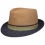 Chapeau en Paille Tricolour Trilby by Mayser nature-bleu