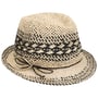 Chapeau en Paille Twotone Vented by Loevenich nature-noir