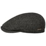 Casquette Herringbone Tweed Driver by Stetson gris-moucheté