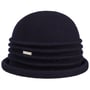Chapeau en Laine Foulée Rikke by Seeberger bleu foncé
