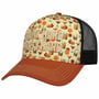Casquette Drink Hard Party Hard by King Kerosin blanc-orange