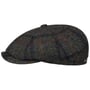 Casquette Hatteras Harris Tweed Check by Stetson anthracite-moucheté