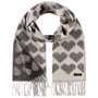 Écharpe à Franges Cashmink Hearts by Fraas beige-anthracite