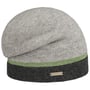 Bonnet Beanie en Laine Shiny Stripe by Seeberger gris