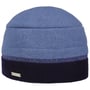 Bonnet en Laine Foulée Shiny Stripe by Seeberger bleu