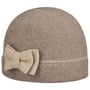 Bonnet en Laine Foulée Tweed Pattern by Seeberger beige-marron