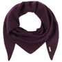 Écharpe Triangulaire Uni Cashmere by Seeberger prune