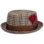 Chapeau Houndstooth Pork Pie by Alfonso D’Este beige-marron