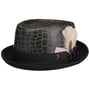 Chapeau en Cuir Jhon Pork Pie by Alfonso D’Este noir