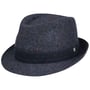 Chapeau en Laine Tweed Trilby by Lierys bleu-moucheté