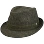 Chapeau en Laine Tweed Trilby by Lierys olive-moucheté