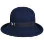 Chapeau en Laine Round Crown Merino by Lierys bleu foncé