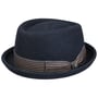 Chapeau en Laine Brelton Pork Pie by Lierys bleu foncé
