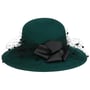 Chapeau en Laine avec Voilette Palica by Lierys vert foncé