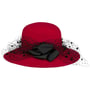 Chapeau en Laine avec Voilette Palica by Lierys rouge