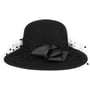 Chapeau en Laine avec Voilette Palica by Lierys noir