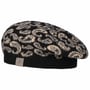 Béret Basque en Tricot Paisley by Lierys noir