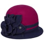 Chapeau Cloche avec Fleur Danuca by Lierys pink-bleu foncé