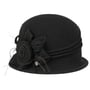 Chapeau Cloche Amelia by Lierys noir