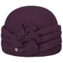 Bonnet en Laine Foulée Katrina by Lierys prune