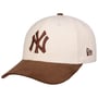 Casquette en Velours 9Forty Twotone NY by New Era marron