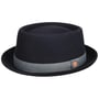 Chapeau Gareth Herringbone Pork Pie by Mayser bleu foncé