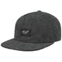 Casquette en Velours 6 Panel Flat Brim by Reell gris foncé