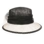 Chapeau de Fête Cadrissa Sinamay by McBURN noir-blanc