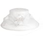 Chapeau de Fête Auvelline Sinamay by McBURN blanc
