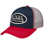 Casquette Oval Logo Tricolour by Von Dutch bleu foncé