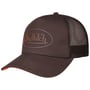 Casquette Trucker Uni Rubber Patch by Von Dutch marron foncé