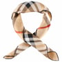 Foulard en Soie Classic Check by Fraas beige-noir