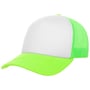 Casquette Rapper des Années 70 vert au néon