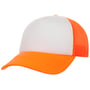 Casquette Rapper des Années 70 orange au néon