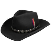 Chapeau Western Bords Plats - 100% Laine et Silhouette Contemporaine