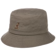 Kangol Washed Bucket Hat – Chapeau Bob Été En Coton Lavé, Noir, Taille L (58-59 Cm)