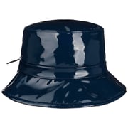 Chapeau Imperméable Peak & Brim Style Downton - Bleu Marine, Taille Réglable, Coton Ciré, Fait Main UK