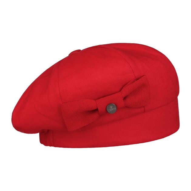 Béret Homme En Laine Tweed - Fait Main En Italie - Taille 58 - Couleur Rouille - Neuf Avec Étiquettes