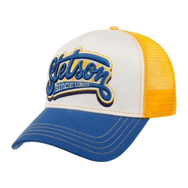 Casquette Vintage En Cuir Véritable Bleue – Style Baseball USA Réglable (Homme)