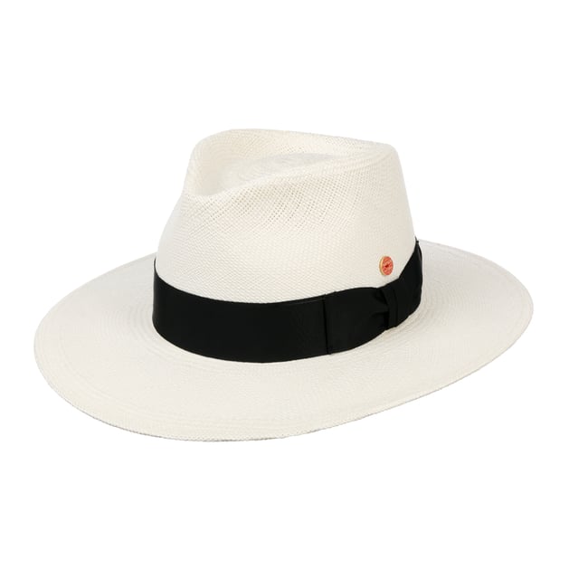 Chapeau Panama Mayser En Paille - Bord 6,8 Cm, Protection UV 80+ - Chapeau D'été élégant Pour Homme