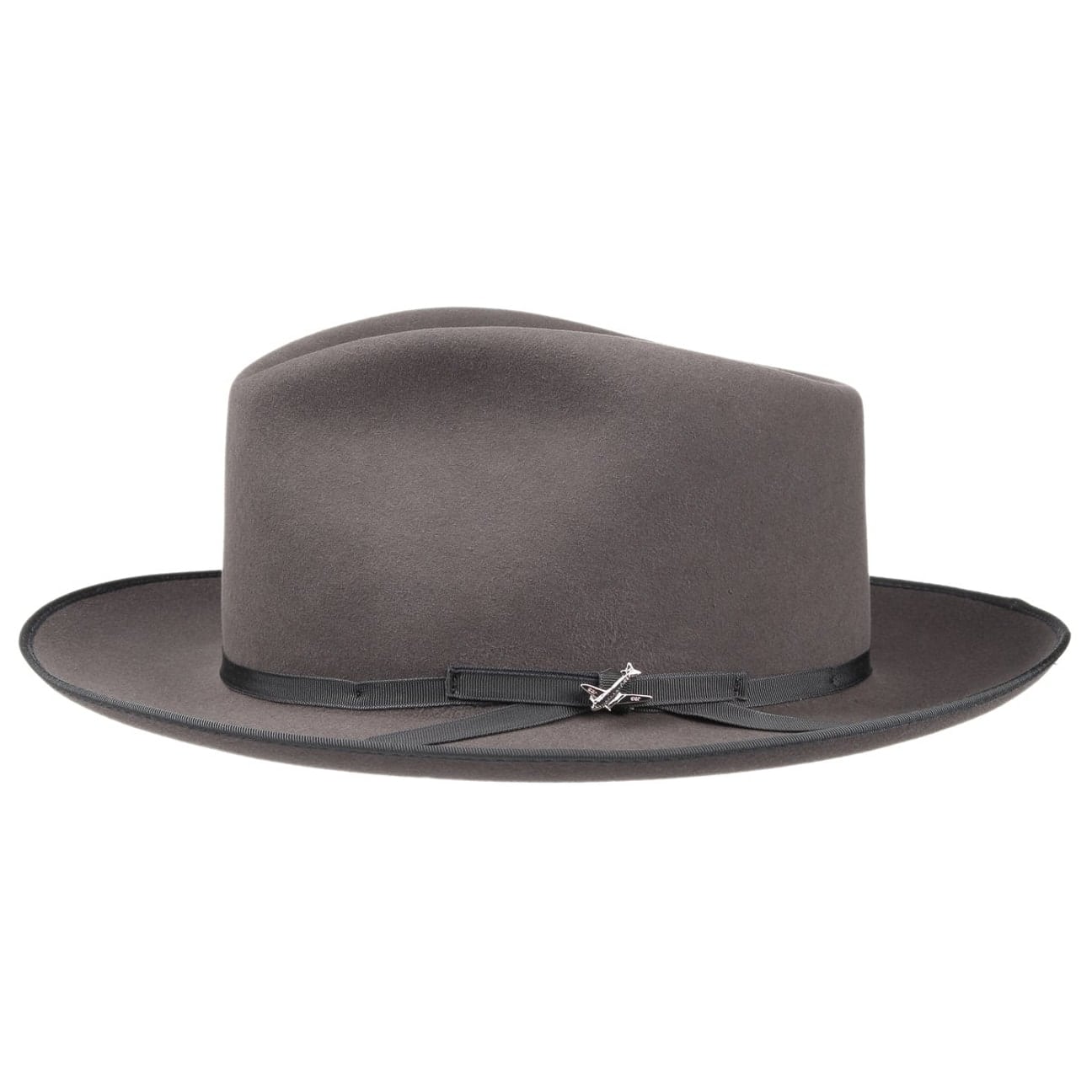 Chapeau Stetson Feutre 30X - Gris Brouillard - Style Cowboy - Neuf Avec étiquettes