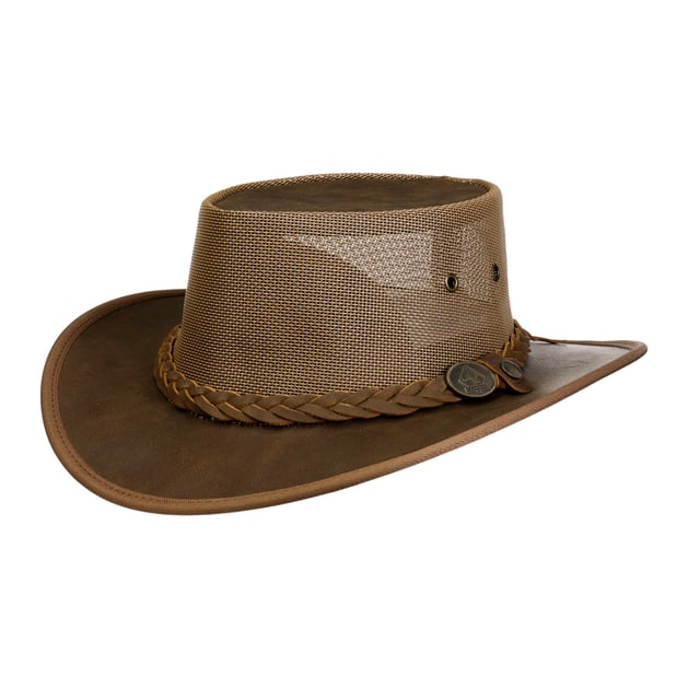 Chapeau Cowboy En Cuir Scippis Townsville – Marron – Taille S à XL – Neuf